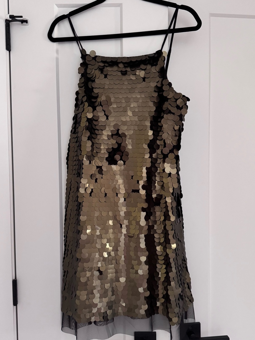Banana Republic Bronze Sequin Slip Dress Size S